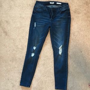 Kensie Distressed Skinny Jeans